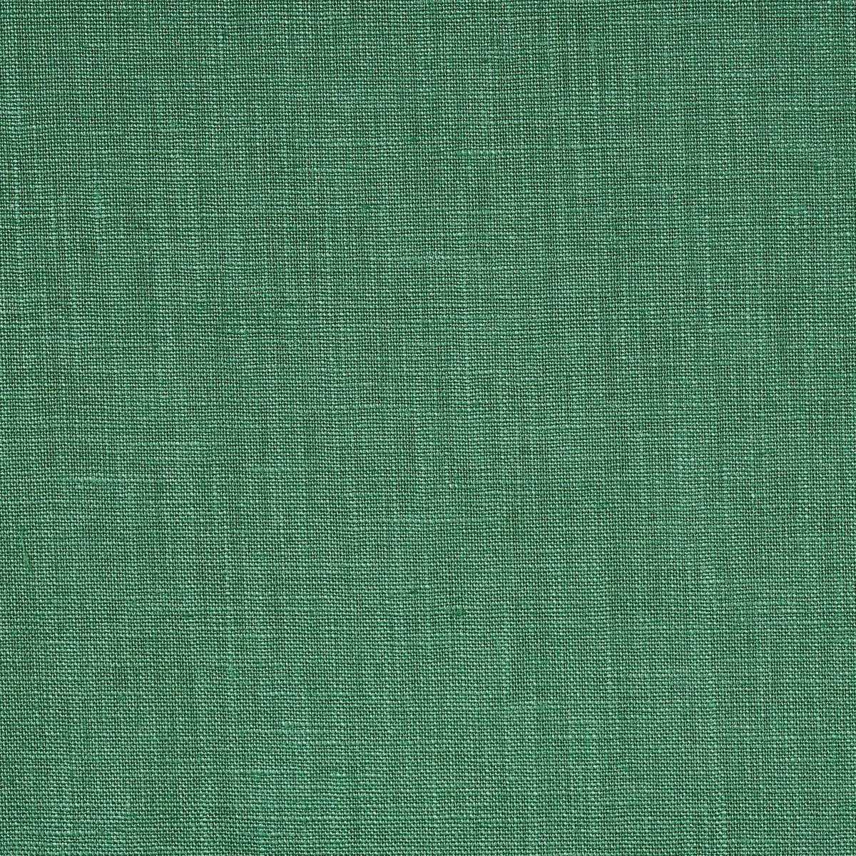 Schumacher 82687 Lange Glazed Linen Emerald fabric swatch