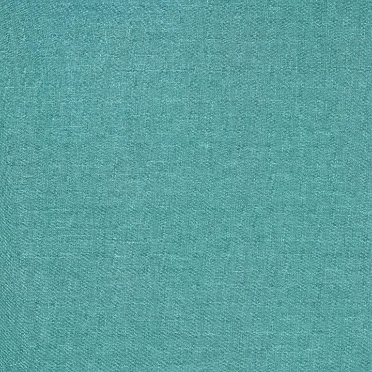 Schumacher 82686 Lange Glazed Linen Peacock fabric swatch