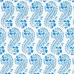 Schumacher 179180 Lani Blue fabric swatch