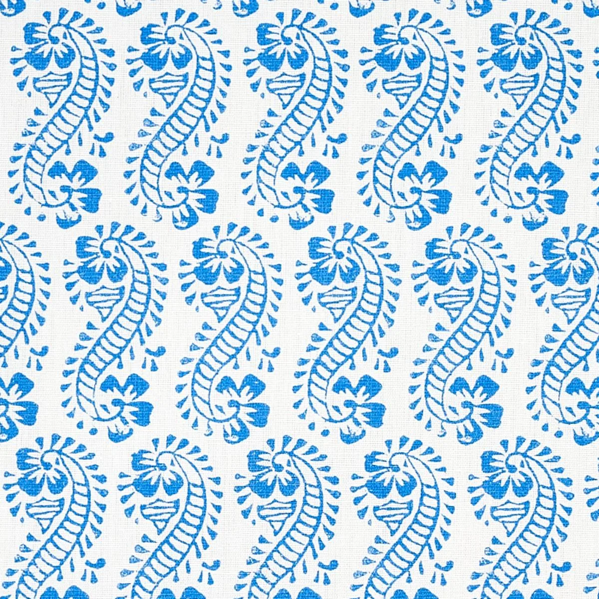 Schumacher 179180 Lani Blue fabric swatch