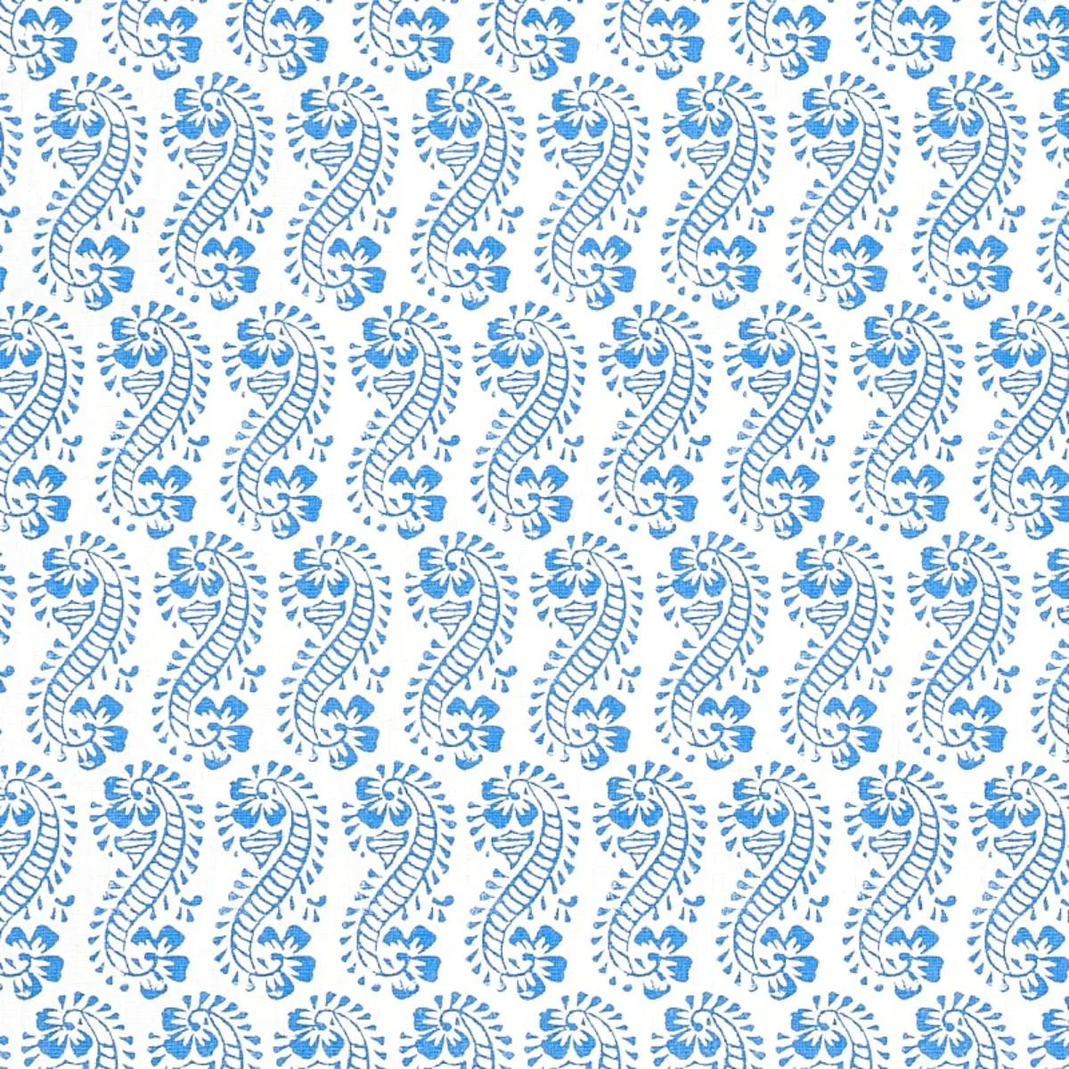 Schumacher 179180 Lani Blue fabric swatch