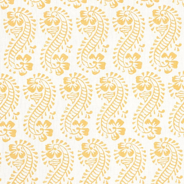 Schumacher 179181 Lani Gold fabric swatch