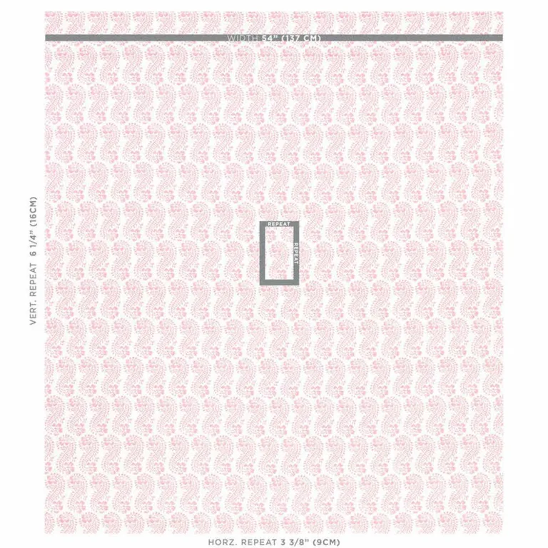 Schumacher 179182 Lani Pink fabric swatch