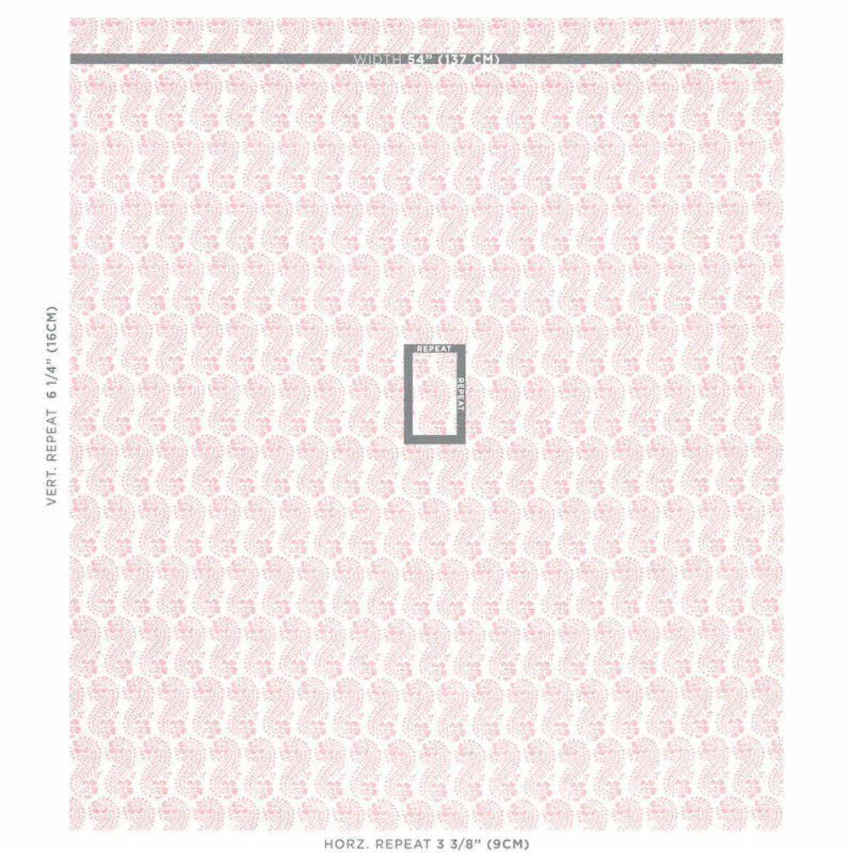 Schumacher 179182 Lani Pink fabric swatch