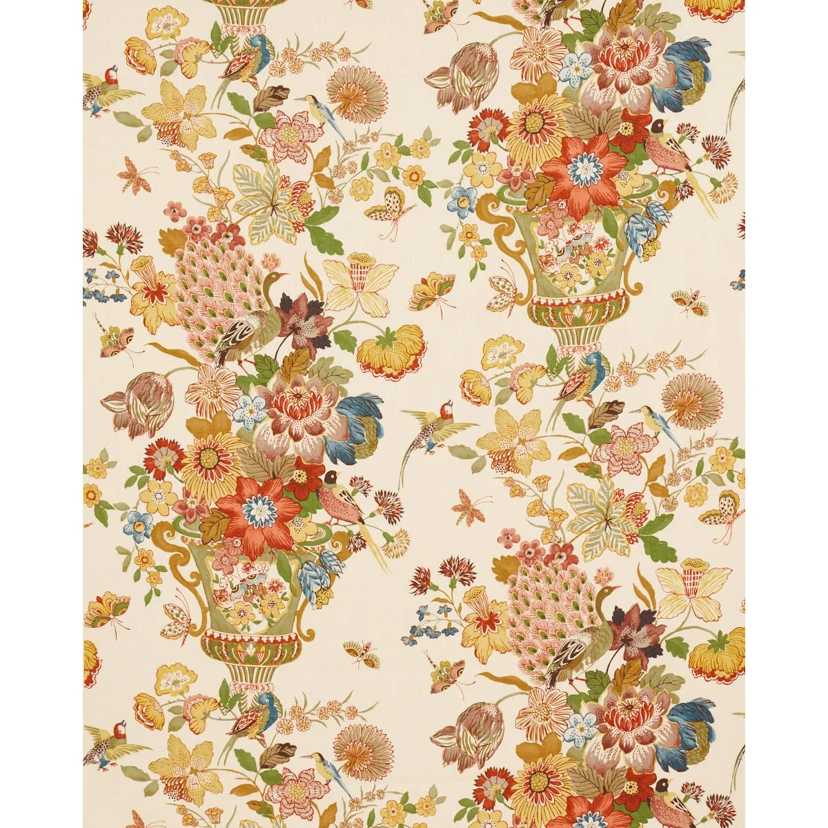 Schumacher 173070 Lansdale Bouquet Spring fabric swatch