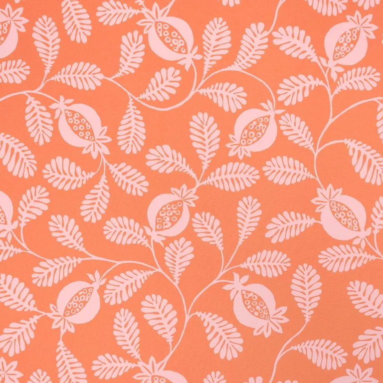Schumacher 180992 Lanzadera Vine Indoor/Outdoor Melon fabric swatch