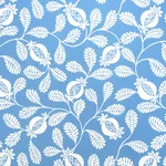 Schumacher 180990 Lanzadera Vine Indoor/Outdoor Ocean fabric swatch