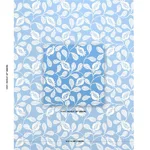 Schumacher 180990 Lanzadera Vine Indoor/Outdoor Ocean fabric swatch