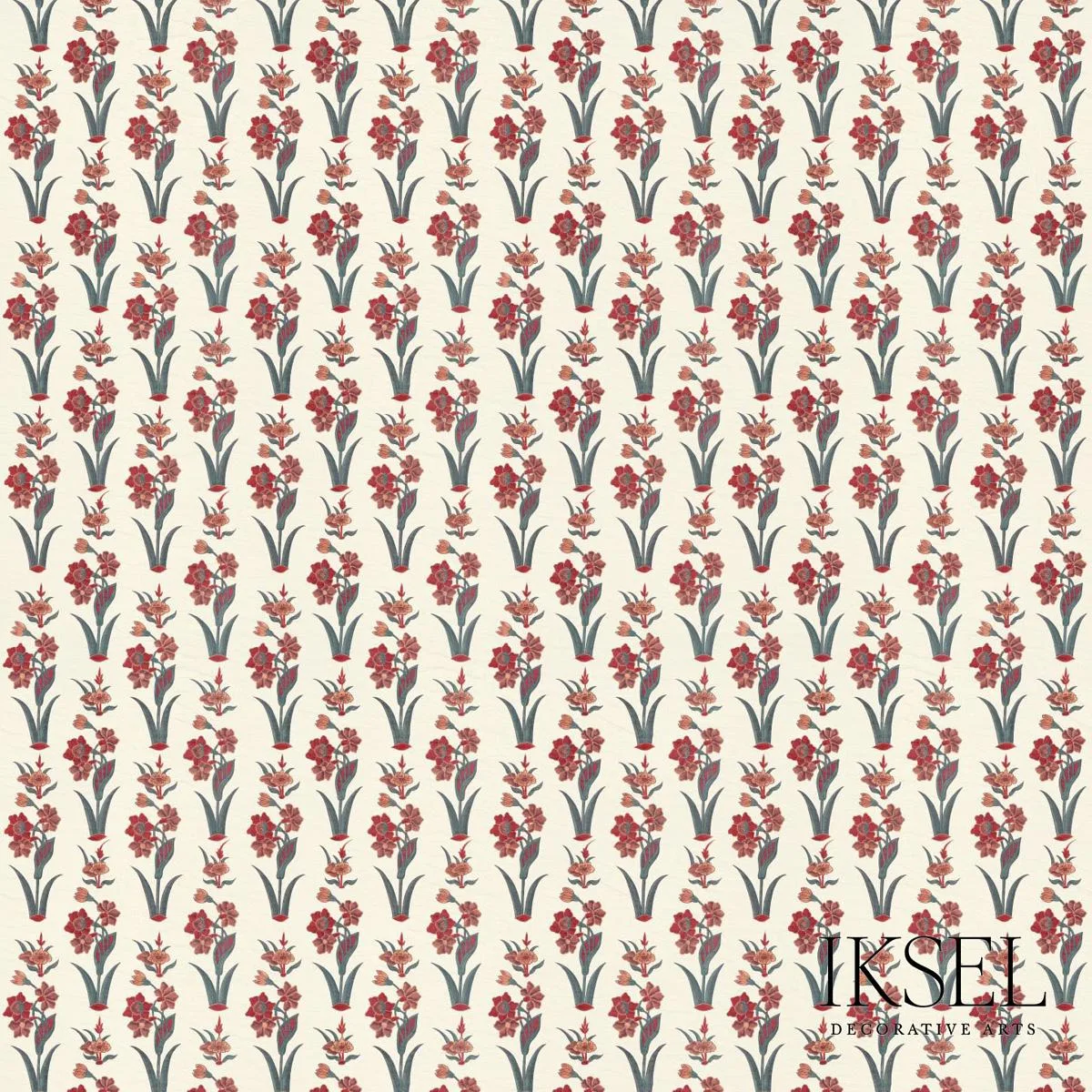 Schumacher RF304CS01 Large Boteh Original fabric swatch