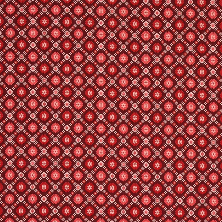 Schumacher 80771 Larissa Burgundy fabric swatch