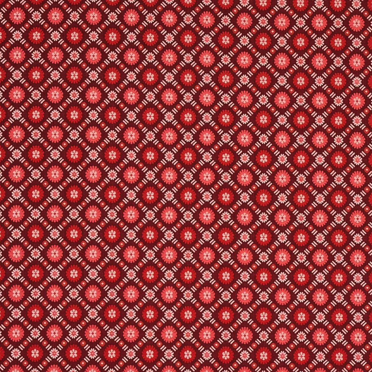 Schumacher 80771 Larissa Burgundy fabric swatch
