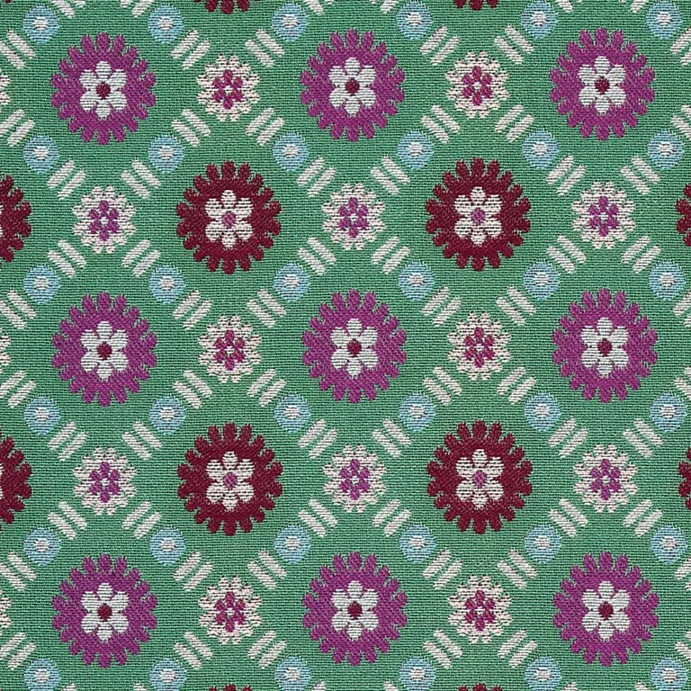 Schumacher 80772 Larissa Jade fabric swatch