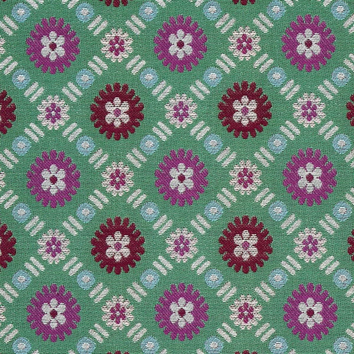 Schumacher 80772 Larissa Jade fabric swatch