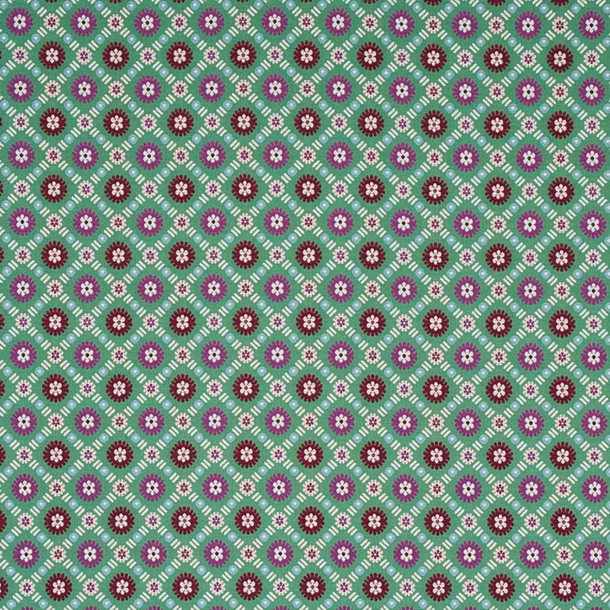 Schumacher 80772 Larissa Jade fabric swatch