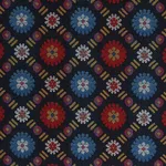 Schumacher 80770 Larissa Navy fabric swatch