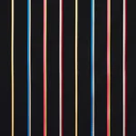 Schumacher 79561 Larivey Stripe Charcoal fabric swatch
