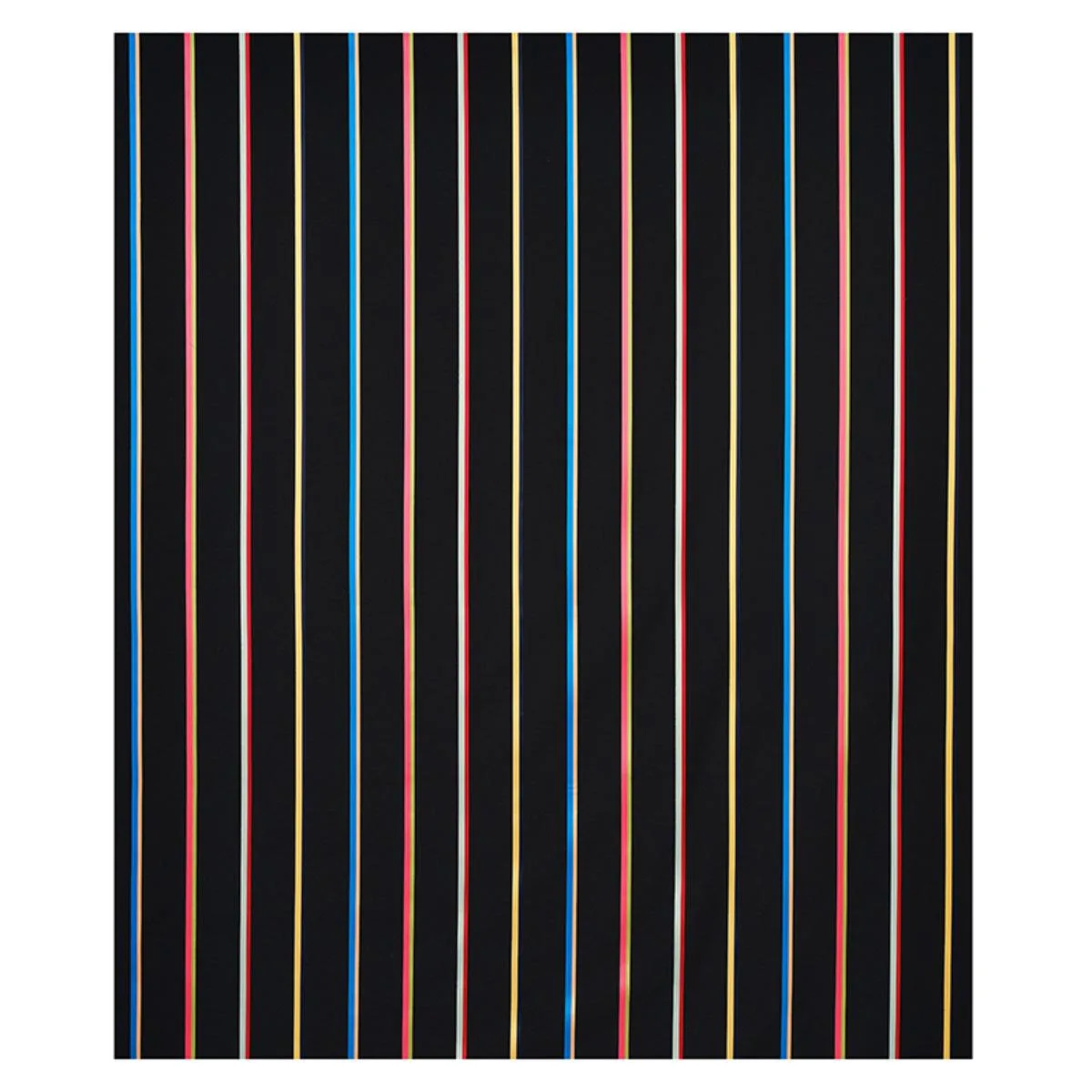 Schumacher 79561 Larivey Stripe Charcoal fabric swatch