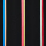 Schumacher 79561 Larivey Stripe Charcoal fabric swatch