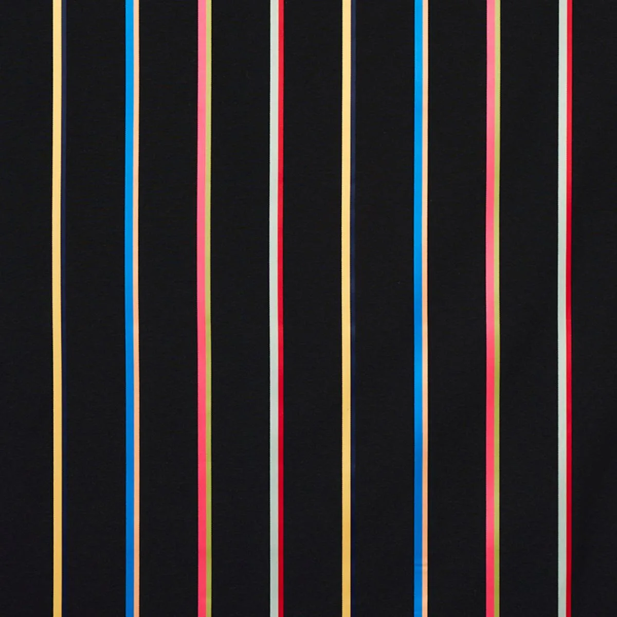 Schumacher 79561 Larivey Stripe Charcoal fabric swatch
