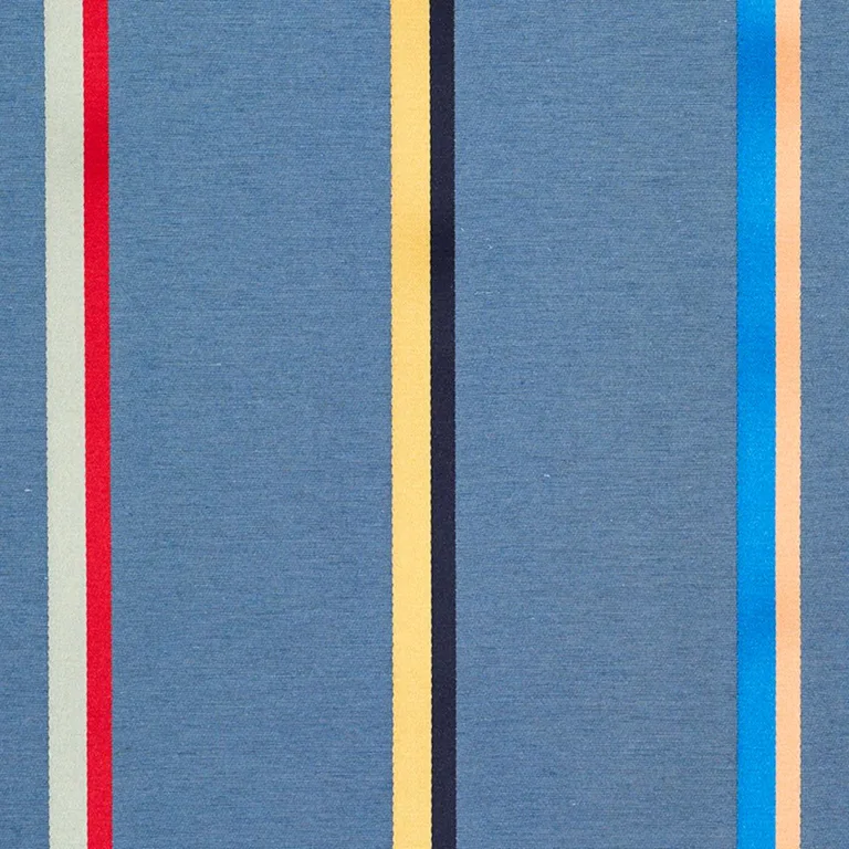 Schumacher 79560 Larivey Stripe Slate fabric swatch