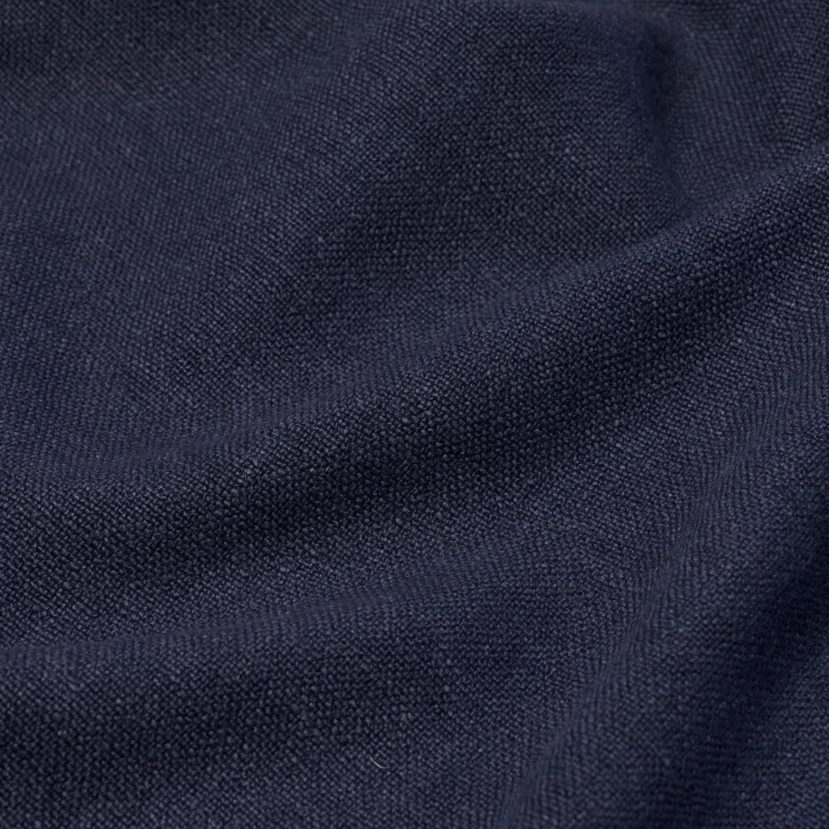 Schumacher 84492 Lars Rustic Linen Navy fabric swatch