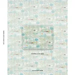 Schumacher 81960 Las Colinas Scenic Tapestry Green fabric swatch