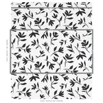 Schumacher 180011 Laurel Black fabric swatch