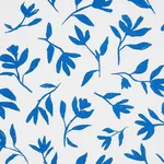 Schumacher 180010 Laurel Navy fabric swatch