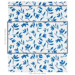 Schumacher 180010 Laurel Navy fabric swatch
