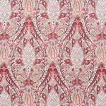Schumacher 177672 Layla Paisley Plum & Pink fabric swatch
