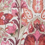 Schumacher 177672 Layla Paisley Plum & Pink fabric swatch