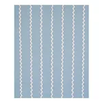 Schumacher 82222 Lazare Appliqué Ivory On Chambray fabric swatch