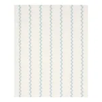 Schumacher 82221 Lazare Appliqué Sky On Ivory fabric swatch