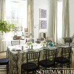 Schumacher 175983 Le Castellet Brun fabric swatch