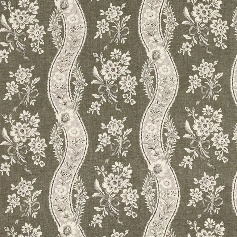 Schumacher 175983 Le Castellet Brun fabric swatch