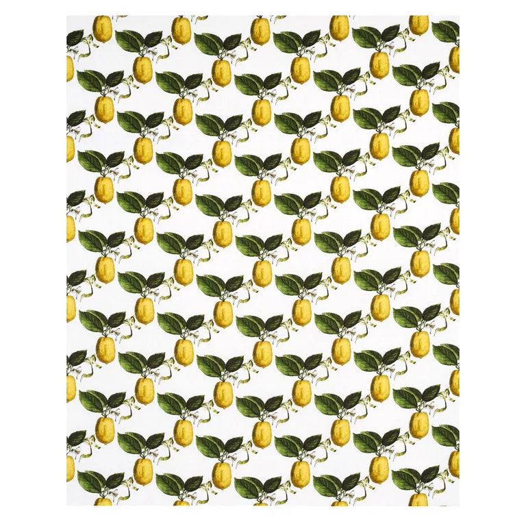 Schumacher 180630 Le Citron Ivory fabric swatch