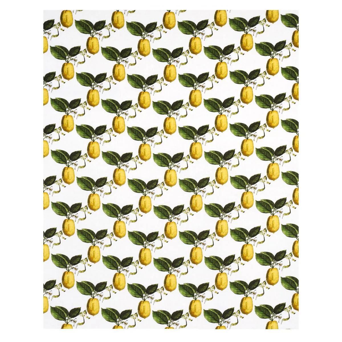 Schumacher 180630 Le Citron Ivory fabric swatch