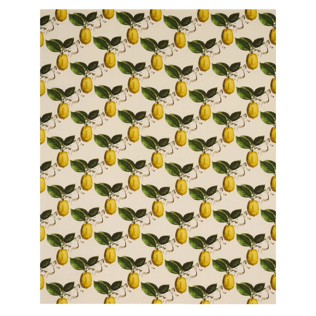 Schumacher 180632 Le Citron Natural fabric swatch