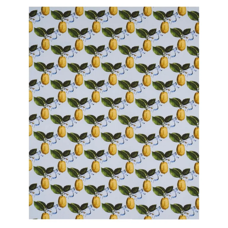 Schumacher 180631 Le Citron Sky fabric swatch