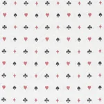 Schumacher 72270 Le Joueur Matelassé Rouge Et Noir fabric swatch
