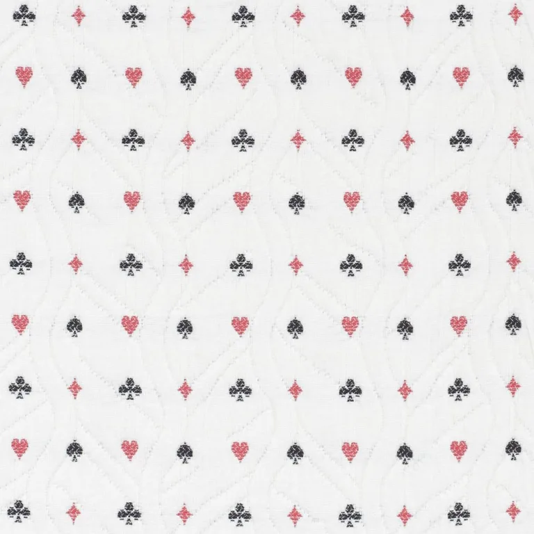 Schumacher 72270 Le Joueur Matelassé Rouge Et Noir fabric swatch
