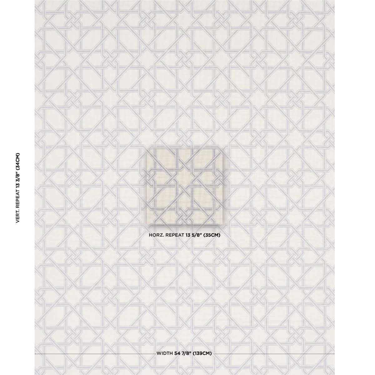 Schumacher 83221 Le Maroc éPinglé Dove fabric swatch