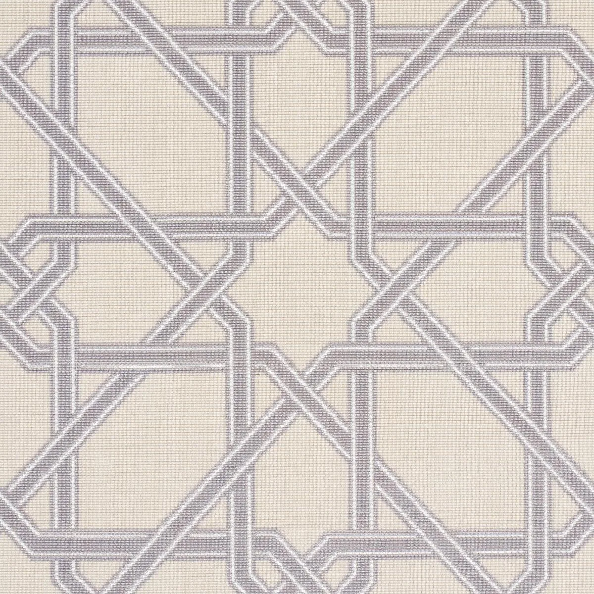 Schumacher 83221 Le Maroc éPinglé Dove fabric swatch