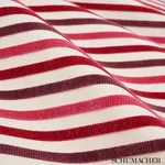 Schumacher 72292 Le Matelot Berry fabric swatch