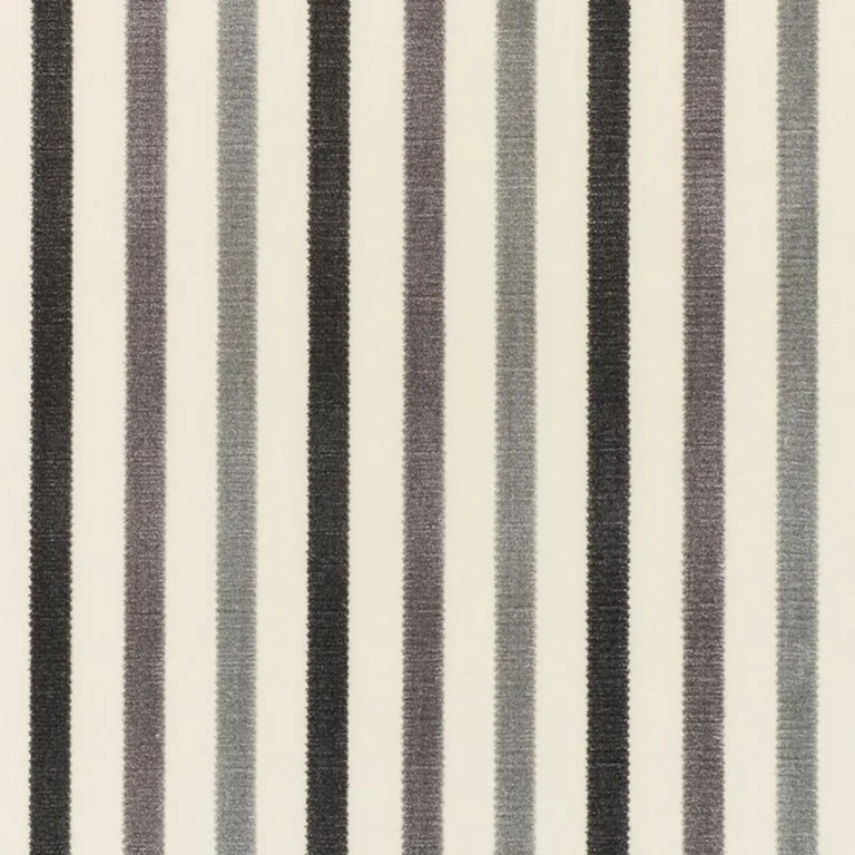 Schumacher 72293 Le Matelot Charcoal fabric swatch
