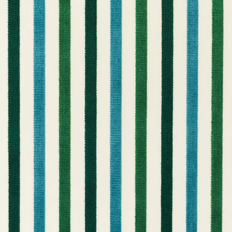 Schumacher 72291 Le Matelot Peacock fabric swatch