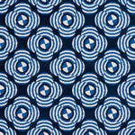Schumacher 82260 Le Moderne Cut Velvet Cobalt fabric swatch