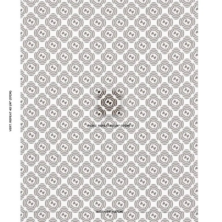 Schumacher 82261 Le Moderne Cut Velvet Neutral fabric swatch