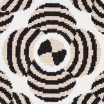 Schumacher 82261 Le Moderne Cut Velvet Neutral fabric swatch