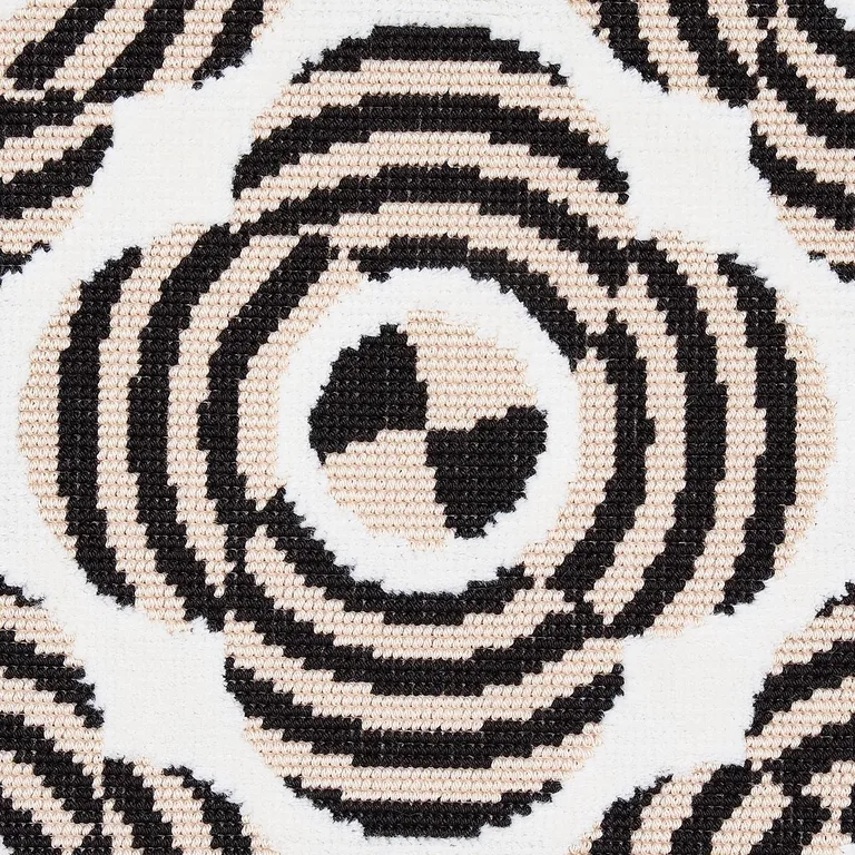 Schumacher 82261 Le Moderne Cut Velvet Neutral fabric swatch